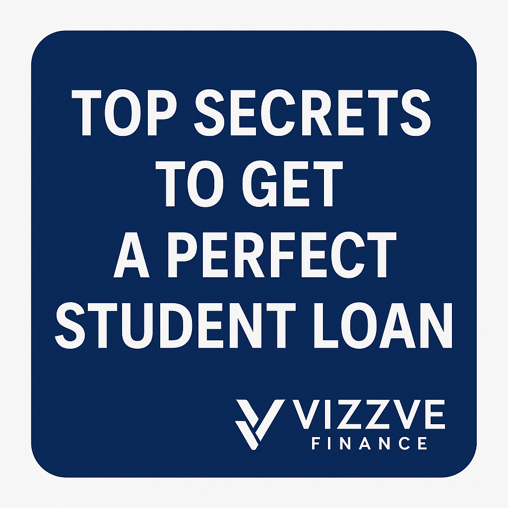  Student loan application process with Vizzve Finance logo